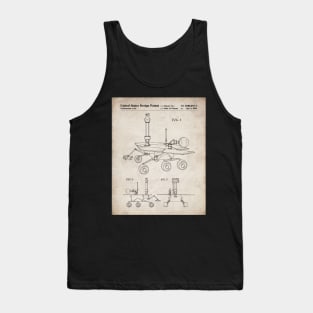 Nasa Mars Rover Patent - Mars Exploration Rover Art - Antique Tank Top